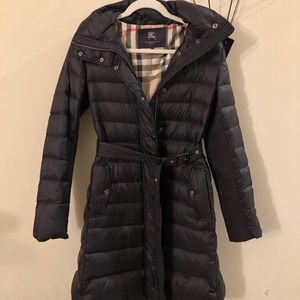 Burberry black down jacket